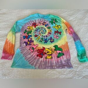 Grateful Dead Dancing Bears Spiral Long Sleeve Shirt